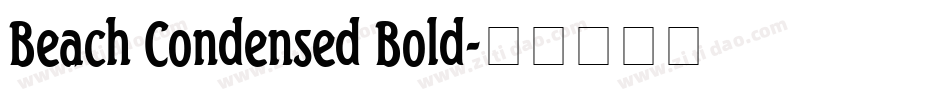 Beach Condensed Bold字体转换